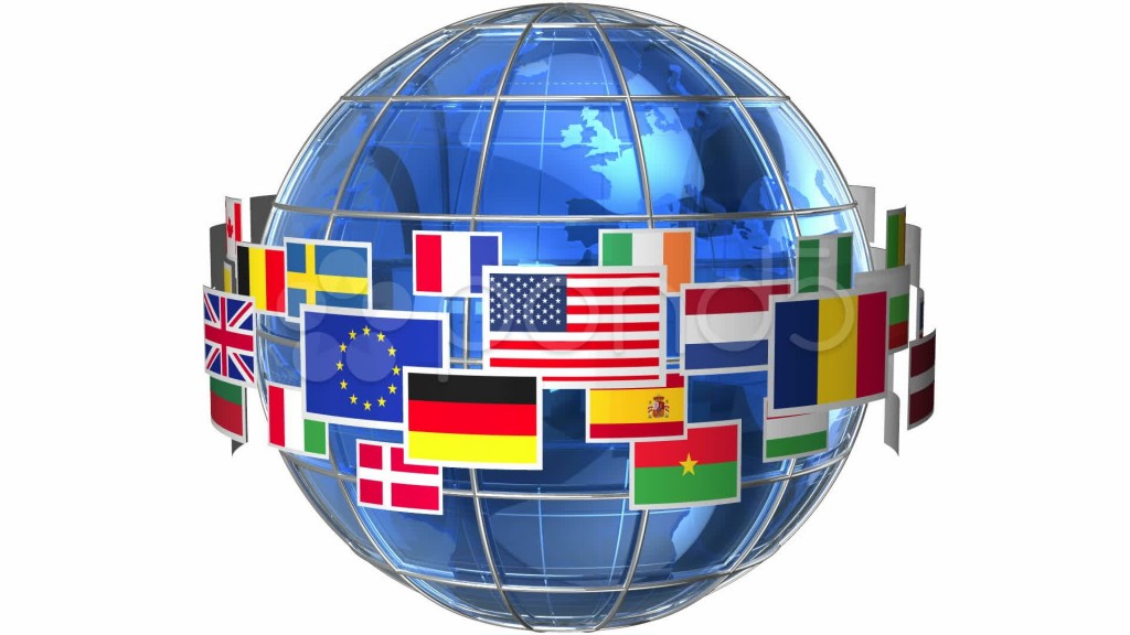 flag globe